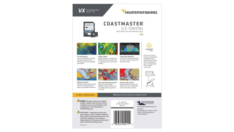 Humminbird CoastMaster Digital GPS Charts - humminbird_coastmaster_digital_gps_Charts_mirco_sd_with_adapter_alt